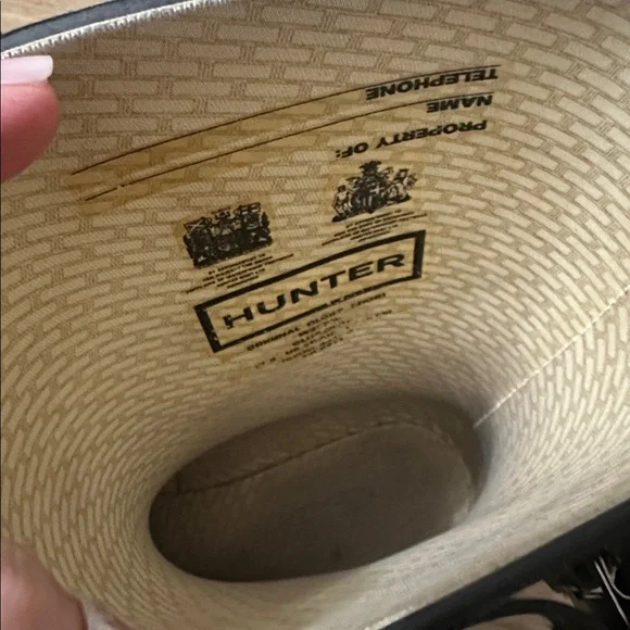 Hunter Glossy Black Short Waterproof Boots size 5 women’s - Picture 8 of 12